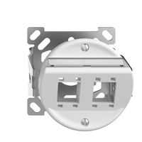 AP-Montageset Sdue QX.CO.54, mit Schrägauslasshaube 2×RJ45 freenet weiss