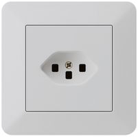 Prise ENC kallysto.trend T23 gris clair avec bornes enfichables