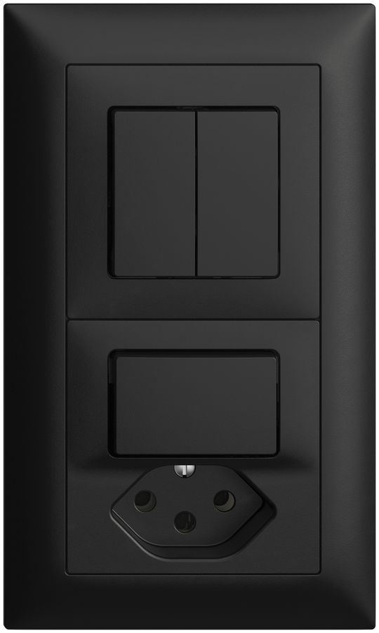 UP-Kombination EDIZIOdue 1/1P+3/T13 schwarz