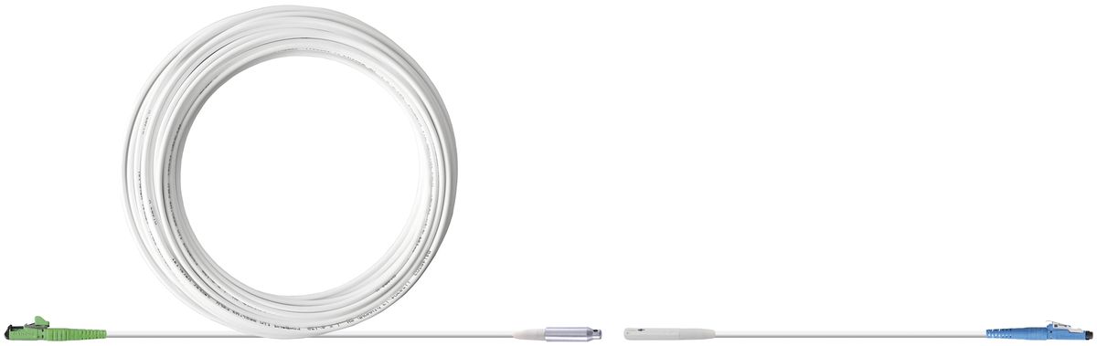 Cavo di prolunga FO-FTTH F-3000 LC APC/F-3000sLC PC 20m