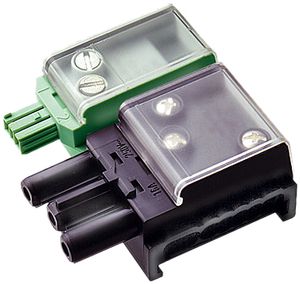 Flachkabel-Anschlussdose Woertz Combi mit Buchse 3P L3 + KNX