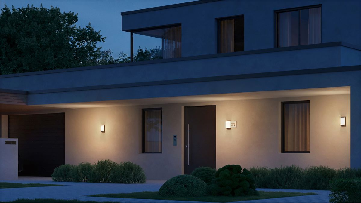 LED-Wandleuchte Steinel L 270 digi SC 7.8W 637lm 3000K IP44 mit Sensor anthrazit