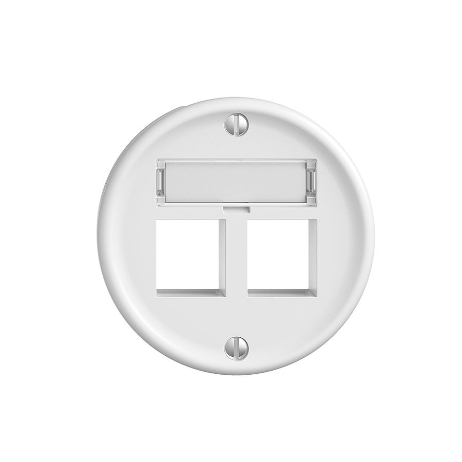 Montageset Sdue, Geradeauslass für 2×Keystone weiss
