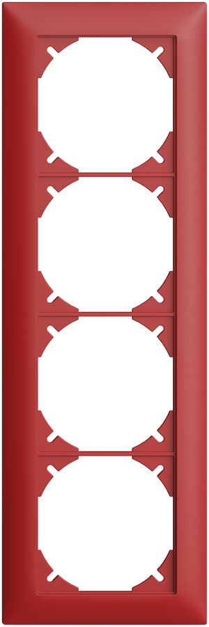 Abdeckrahmen EDIZIOdue 4×1 berry