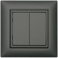 AP-RF-Taster ALADIN EnOcean EDIZIOdue, 2-fach, dunkelgrau