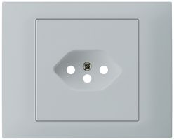 Kit frontale INS Hager kallysto per presa G3 1×T13 telaio innesto grigio chiaro