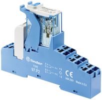 REG-Koppelrelais Finder 4C.P2, 2W 8A AgNi, 12VDC, Push-In-Klemmen