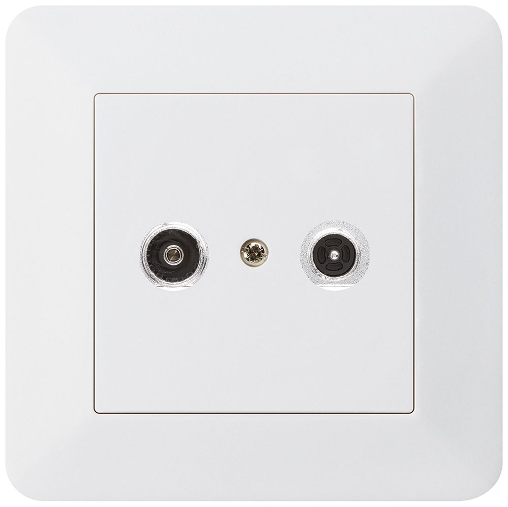 Prise antenne ENC kallysto.trend R/TV 19dB 2GHz blanc