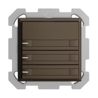 Poussoir KNX RGB ENC EDUE, 250mW, a.LED RGB, papier, 3×poussoir, C.2×T., cof