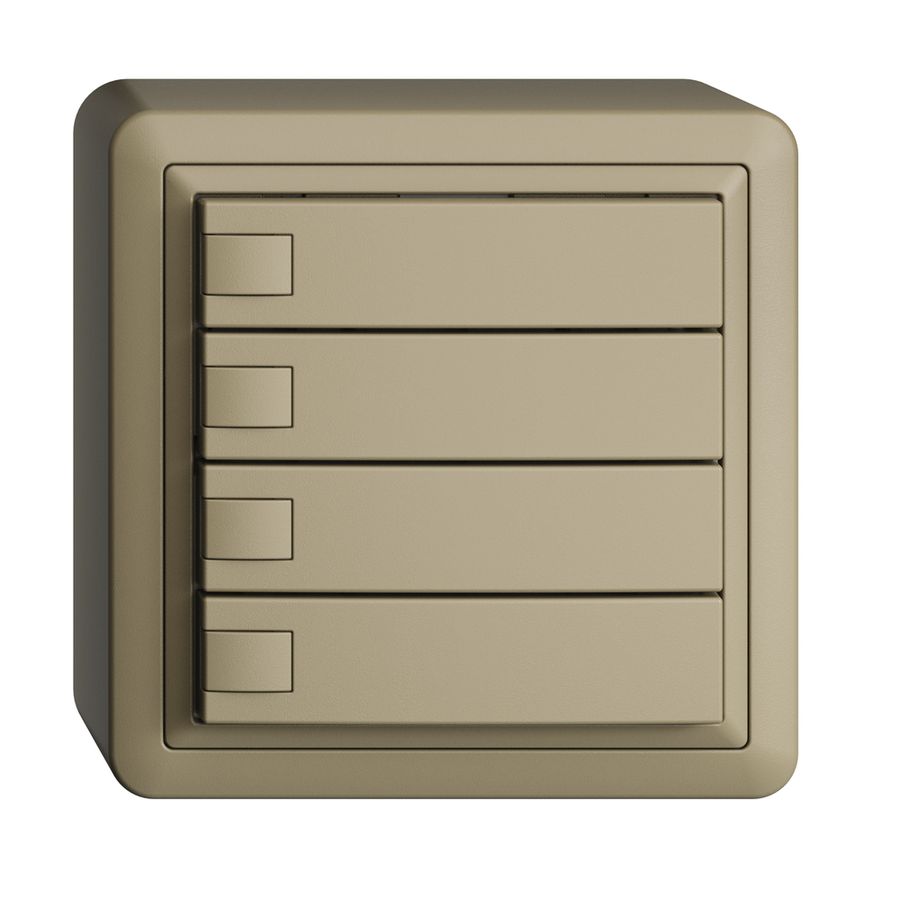 AP-KNX-Taster RGB EDUE, 250mW, o.LED, 4×Taste, 1×Tastenb., sa