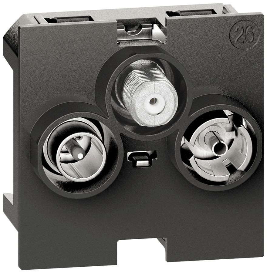 Prise d'antenne Living Now TV-Radio-SAT 15dB, 860Mhz 2 modules