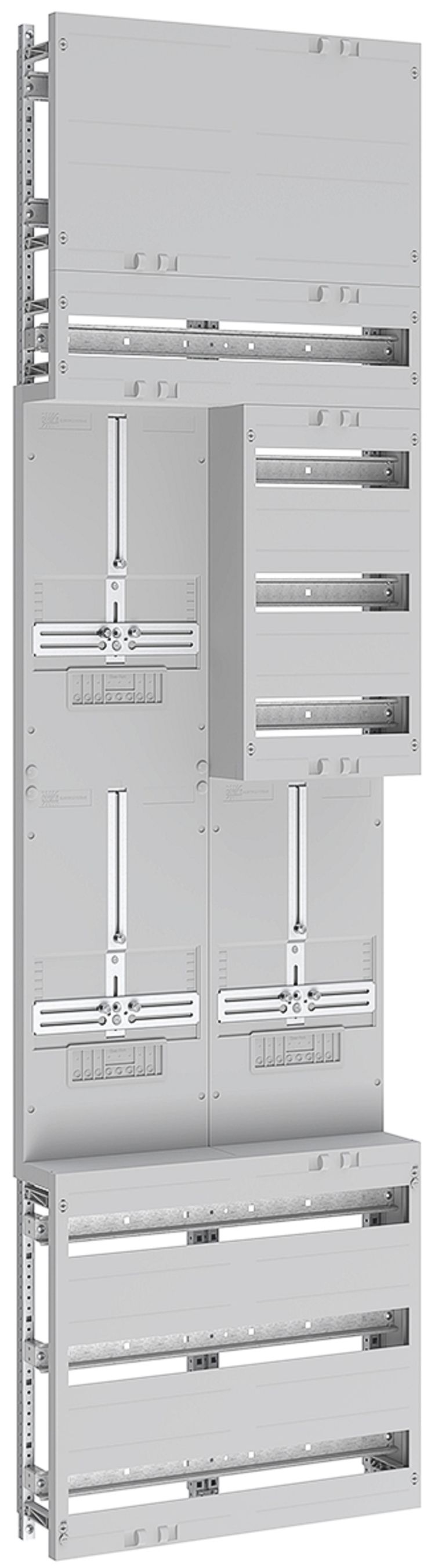 Montant complet SE Prisma XS 3 tableaux compt.2 parts 12 rangées 500×1800mm