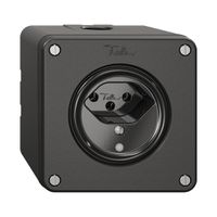 Presa NAPU NEVO, 1×T13, c.LED, nero