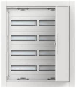 Distributeur ENC ABB ComfortLine 4 rangées 96UM avec porte 615×714×125mm