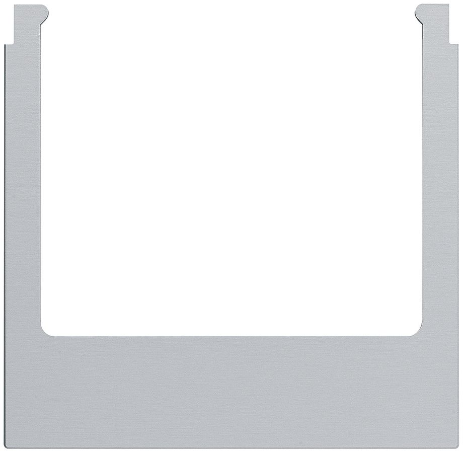 Designrahmen Audio Hager elcom.touch/elcom.fon eckig Aluminium nature