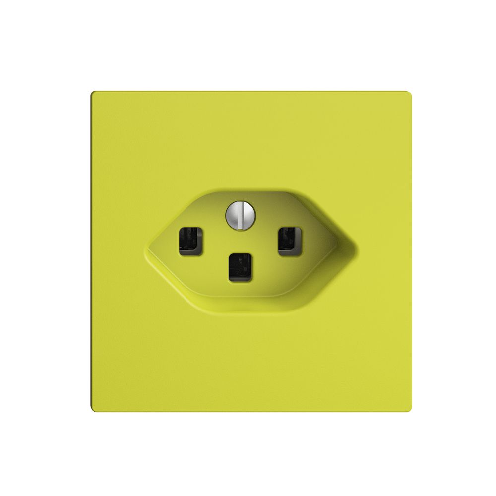 UP-Steckdose EDIZIOdue T23 16A lemon, mit Steckklemmen