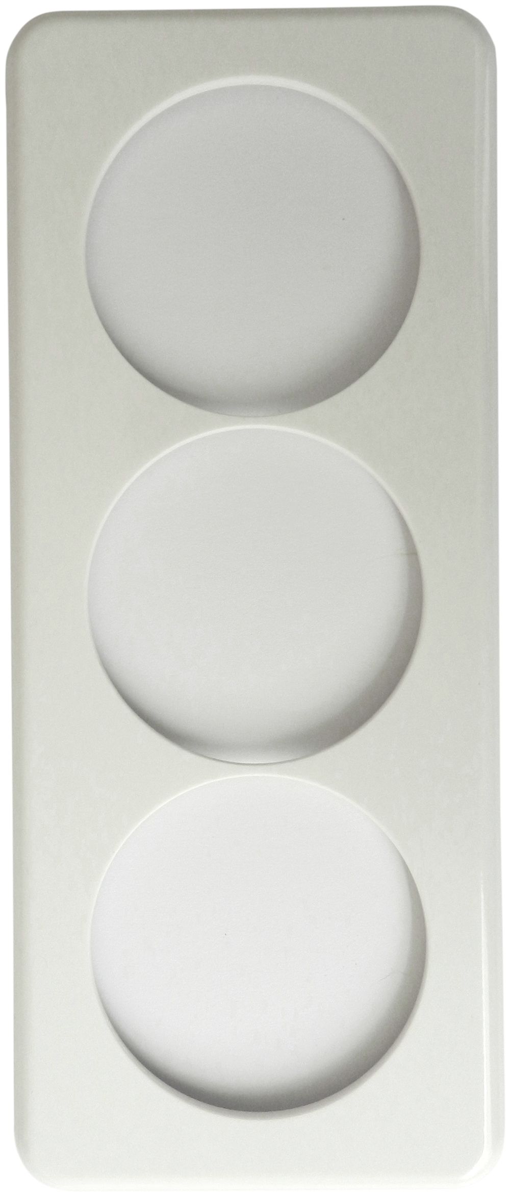 Placca di copertura 3×1 58-58-58mm bianco