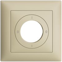 Frontset EDIZIOdue 0-1-0-1 vanille 88×88mm für Schlüsselschalter