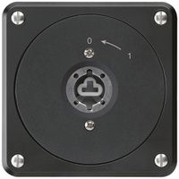 UP-Schlüsselschwenktaster robusto schwarz o.Deckel o.Zylinder 1P für Kombination