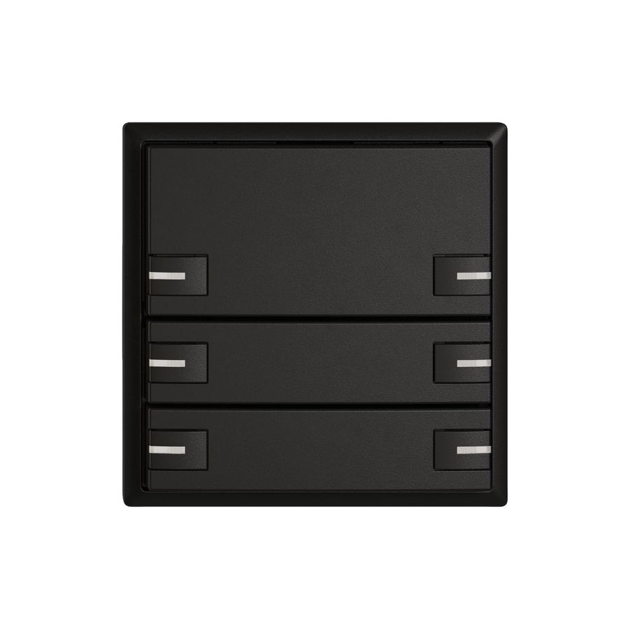 Pulsante KNX RGB EDIZIO.liv SNAPFIX® sensore temp.RGB-LED 6× com.1T ne