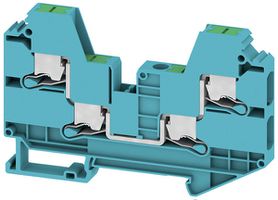 Durchgangs-Reihenklemme WM SL4C 0.5…10mm² 41A/1000V Snap-in TH35 bl