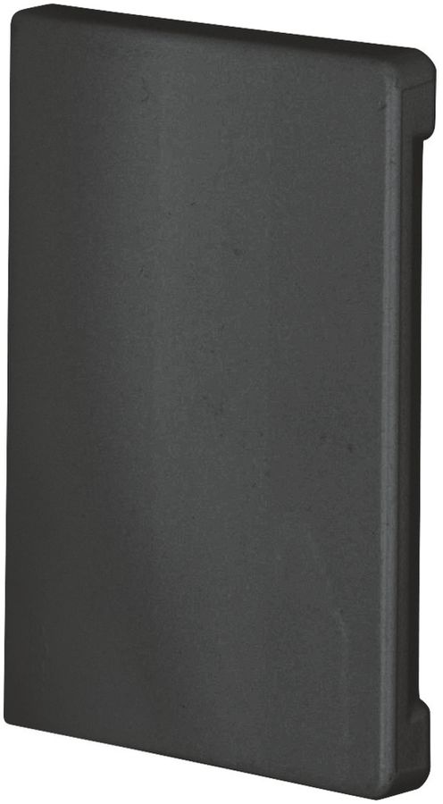 Piastra terminale Hager BR 65×100mm coperchio 80mm senza alogeno nero