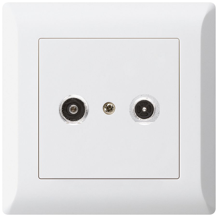 UP-Antennendose kallysto.line R/TV 14dB 2GHz weiss