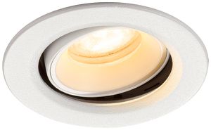 Downlight LED SLV NUMINOS MOVE XS 6.9W 950lm 3000K WB DALI Ø80×53 blanc