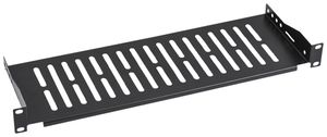 Geräteträger 19" VALUE 1HE 440×150mm max. 10kg Stahl schwarz