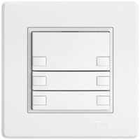 UP-KNX-Taster RGB EDIZIO.liv SNAPFIX® Temperaturfüh.o.LED 6×Taste 1-Tbed.ws