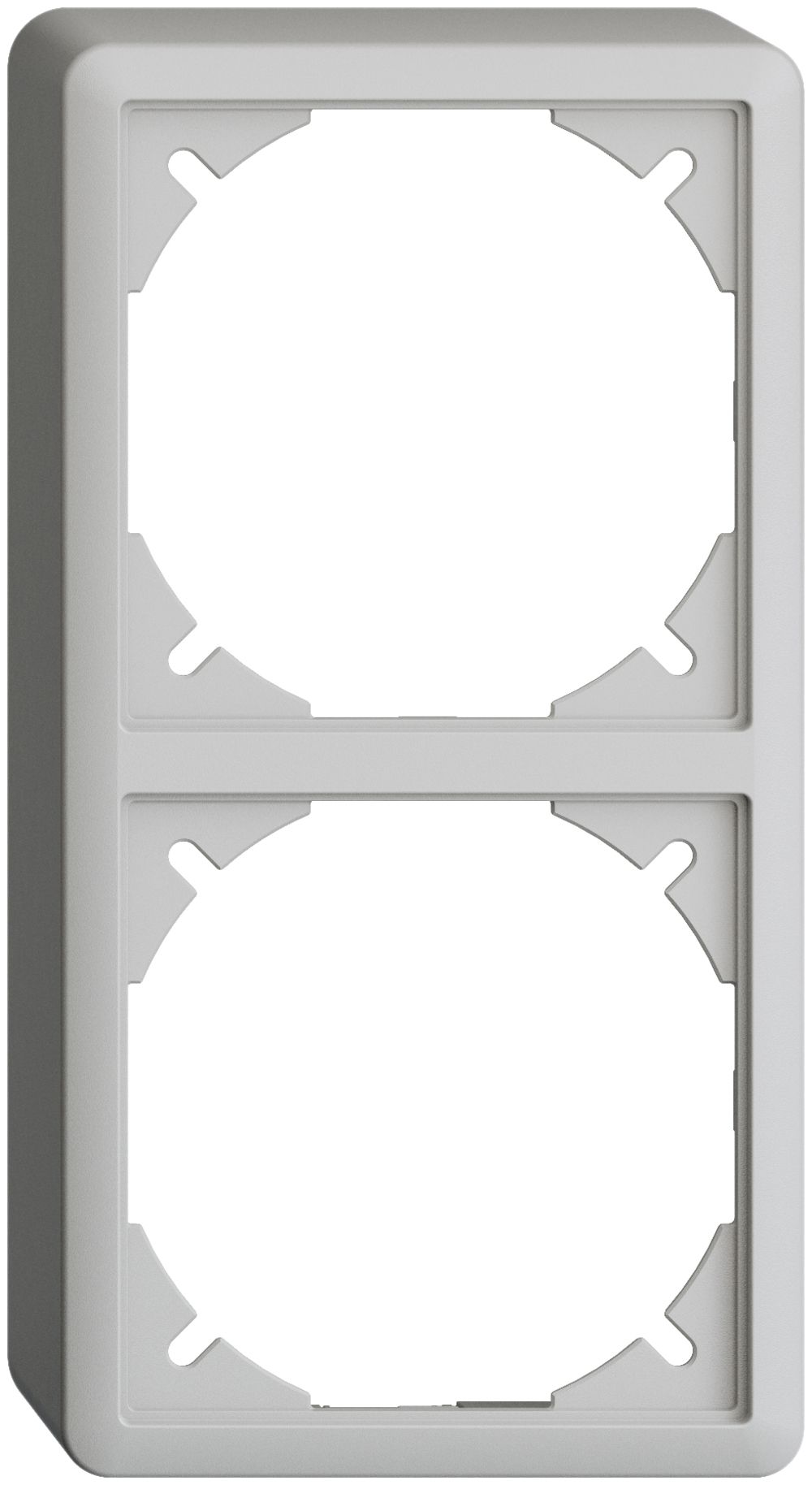 Capot EDIZIOdue 39mm I-I gris clair pour combinaison vertical/horizontal