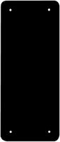 Plaque de recouvrement 3×1 4trous de fixation noir