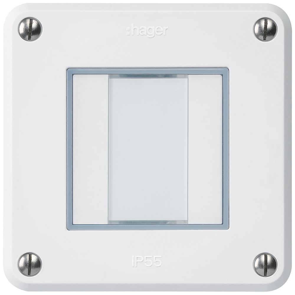 Tasto INC robusto A KNX 2× bianco s/e-link