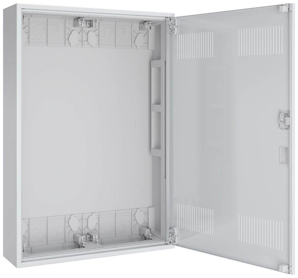 Coffret vide AP Pragma a.porte a.fentes blanc 2 champs 5 rangées 550×800×160mm