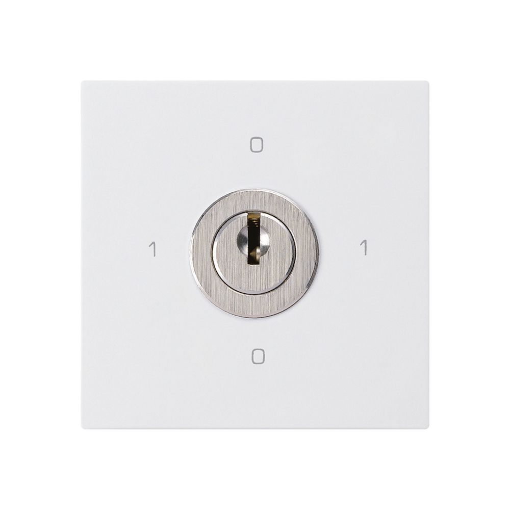 Intérieur interrupteur à clé kallysto 0/1L blanc avec serrure Kaba 8