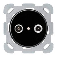 UP-Antennendose basico TV-R Bauart B 19dB 2GHz schwarz