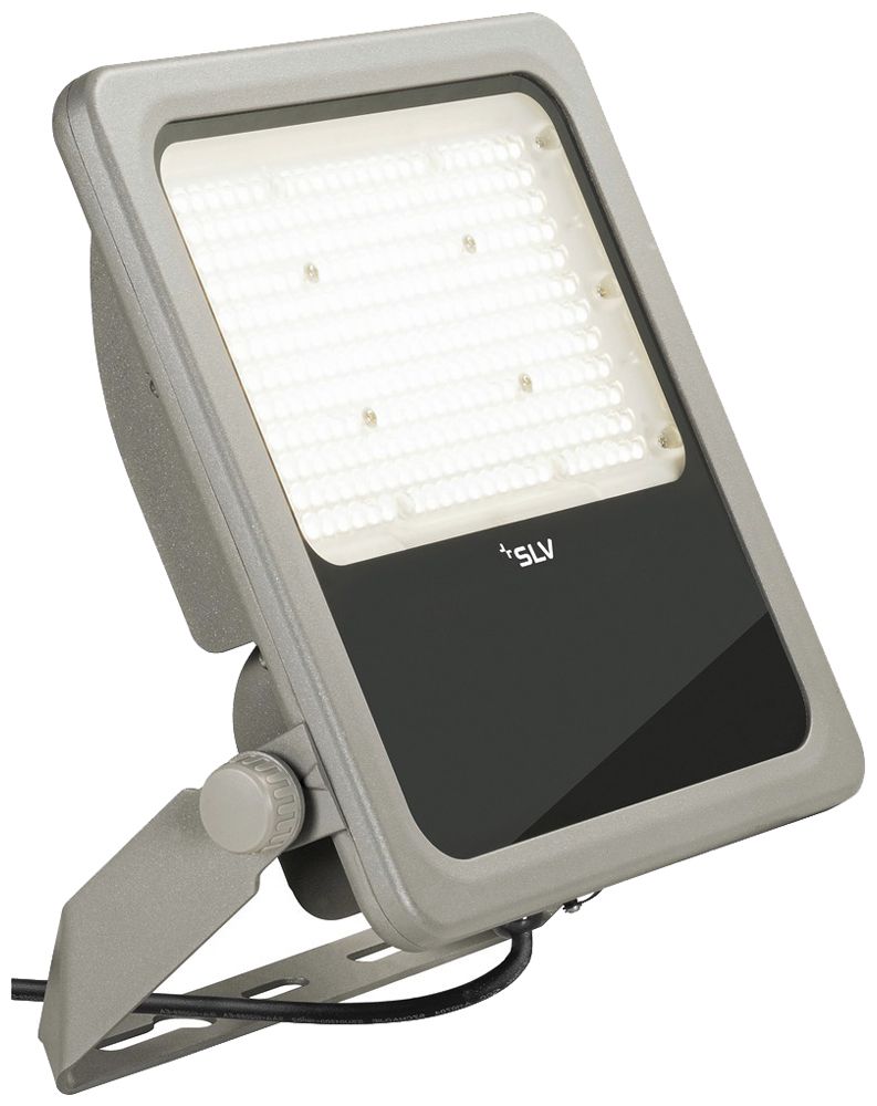 LED-Strahler SLV FLOODLIGHT 100W 16300lm 840 IP66 105° 389×317×65mm grau