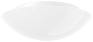 Luminaire apparent RZB FLAT BASIC E27 1×100W IP43 Ø370×118mm blanc