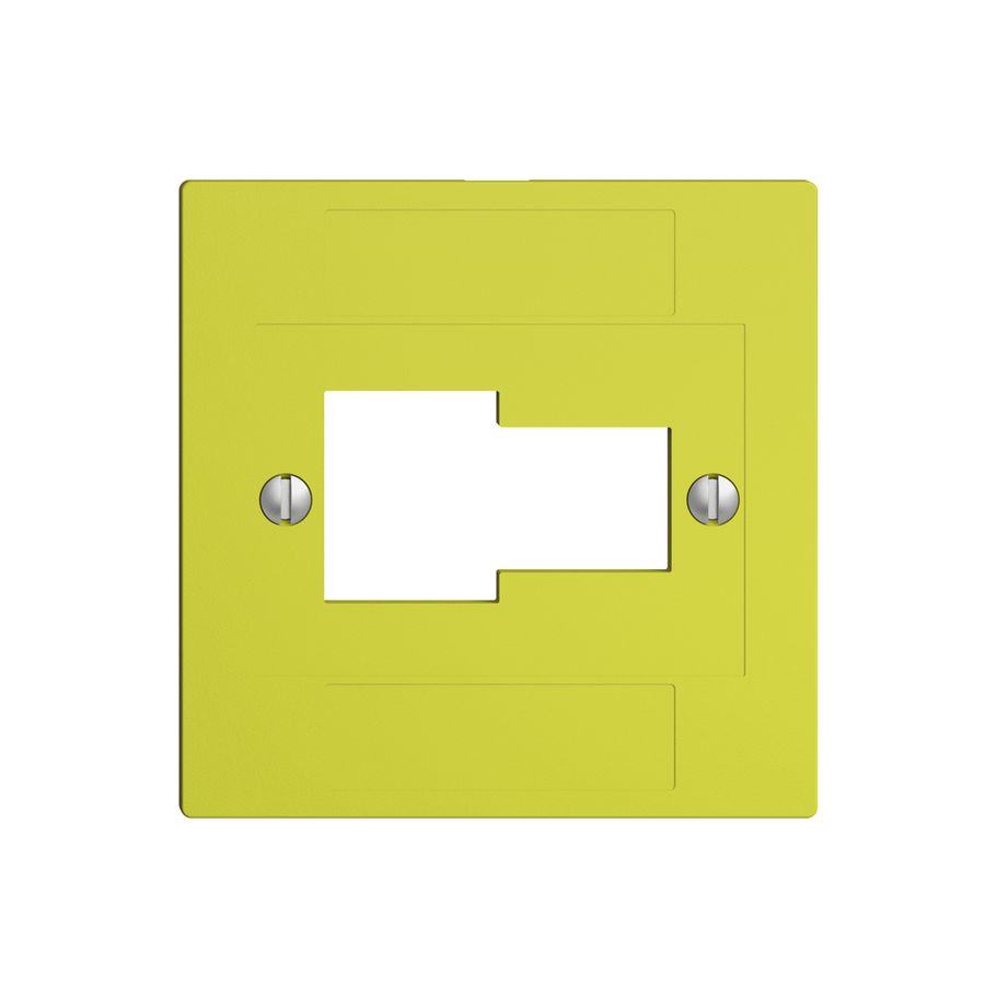 Frontplatte 1×TT,1×RJ45 lemon ITplus ITM EDIZIOdue