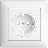 Set montaggio EDIZIOdue FMI per presa SCHUKO, 88×88 mm bianco