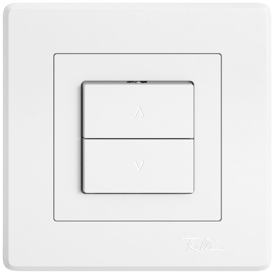 UP-Storentaster EDIZIO.liv SNAPFIX® 10A 250V 2 Tasten 1 Kanal ws