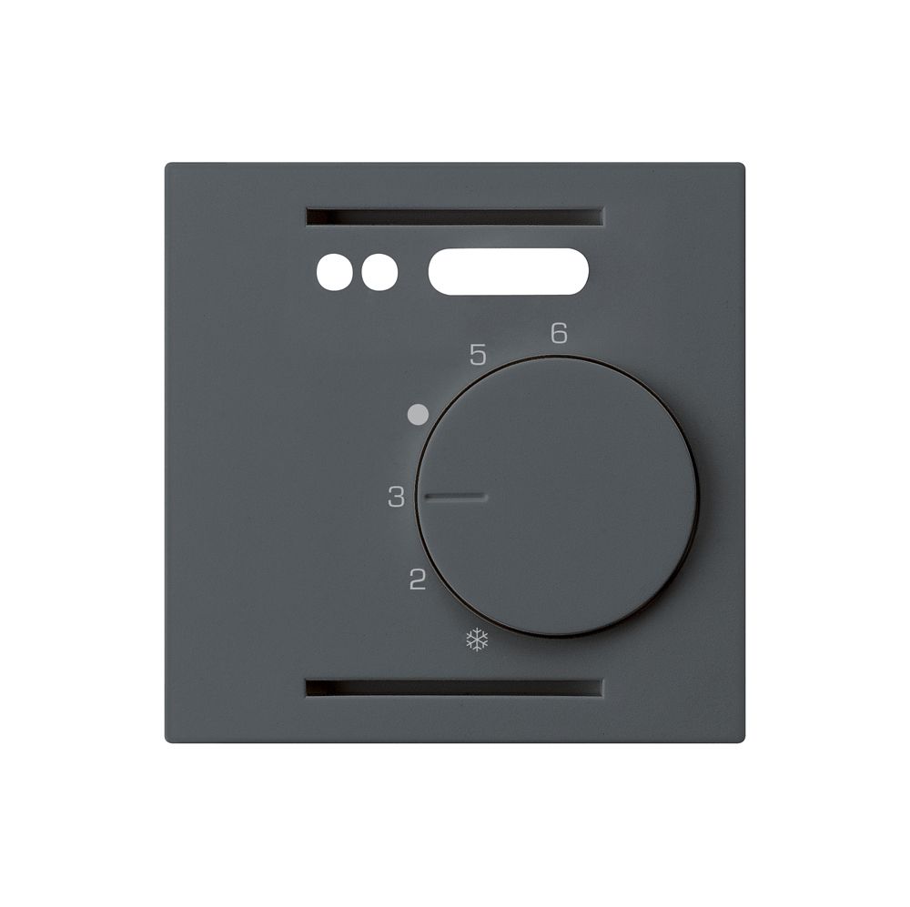 Kit frontal ENC kallysto anthracite pour thermostat d'ambiance plancher chauff.