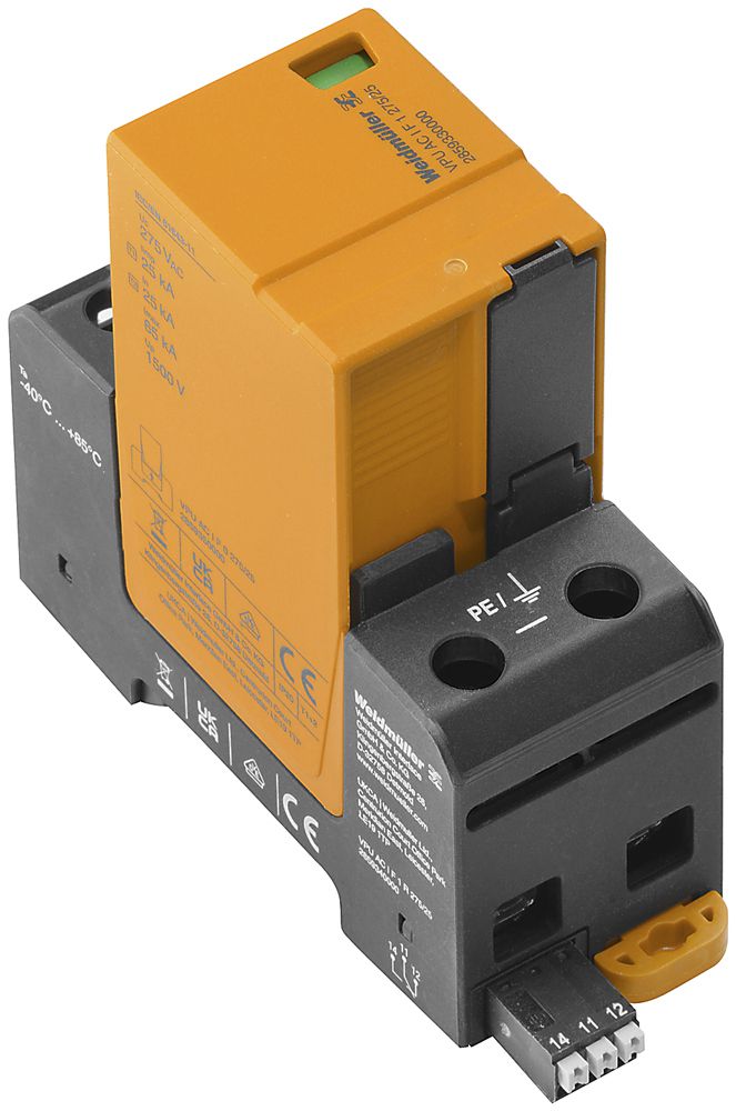 Parasurtension Weidmüller type I+II+III, TT pour L-N, TN-C, TN-S