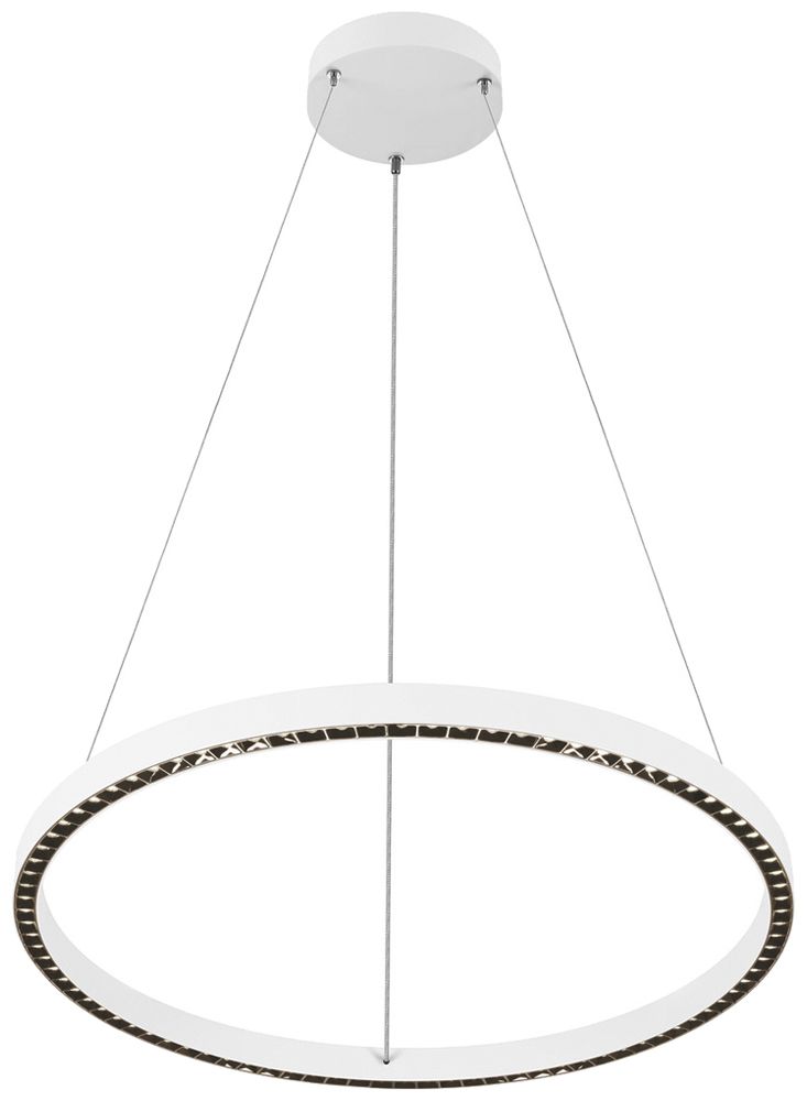 LED-Pendelleuchte SLV ONE CUBE 54W 4300lm 940 DALI direkt Ø805 weiss