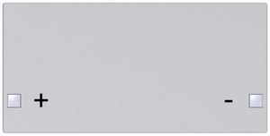 Taste SIDUS 2/4f zu Tastsensor mit Aufdruck +/-, alu