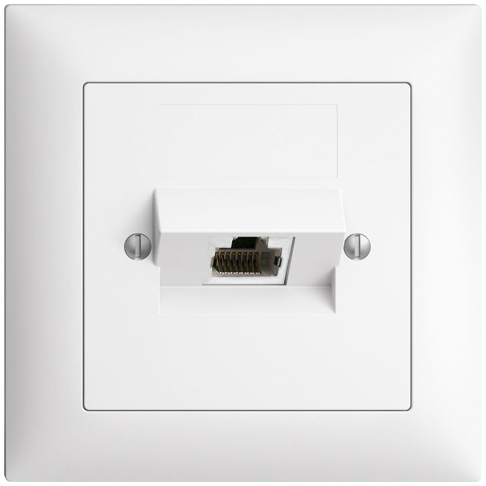 UP-Anschlussdose 1×RJ45/s 4P ITplus EDIZIOdue weiss