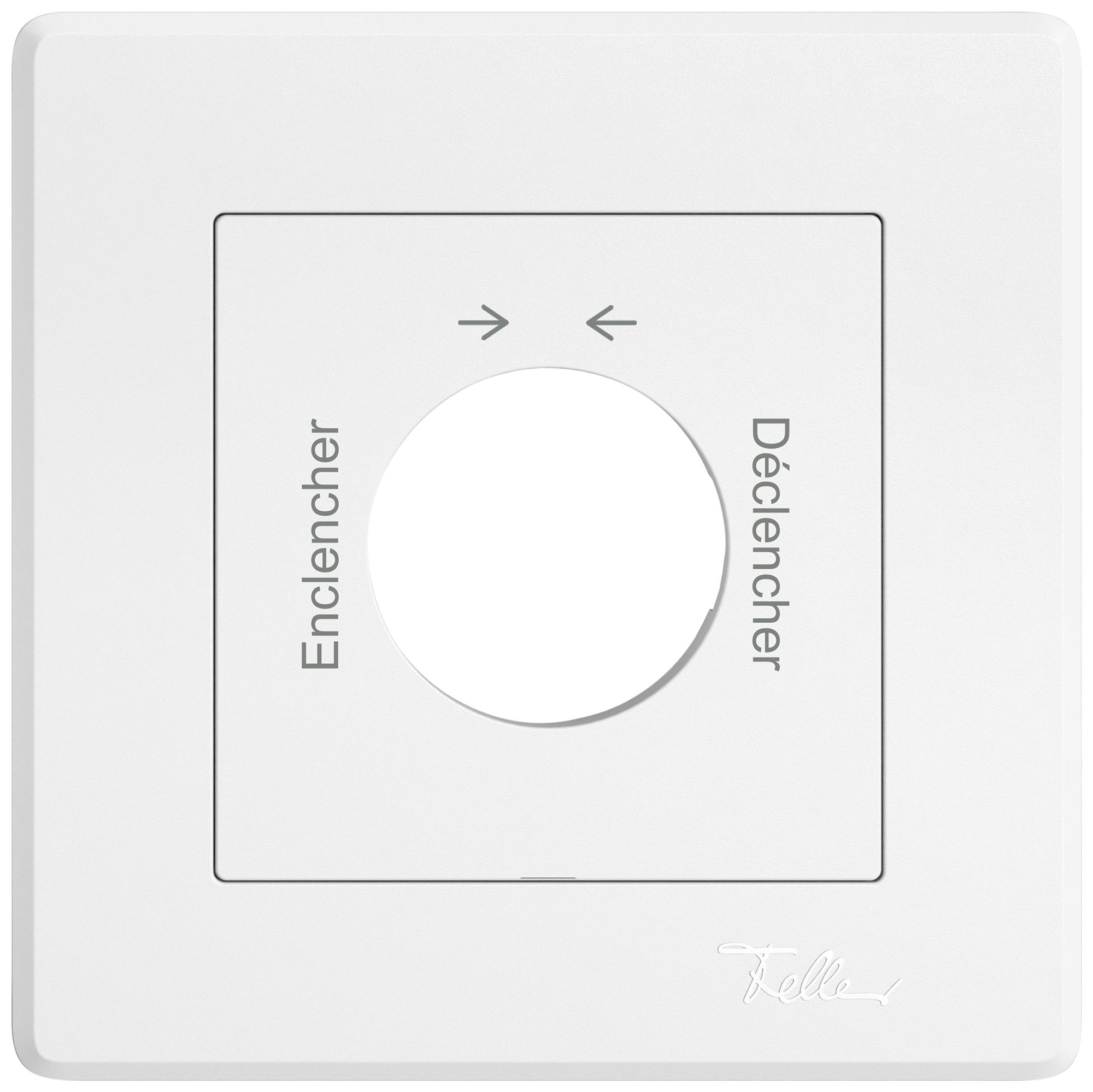 UP-Montageset EDIZIO.liv SNAPFIX® f.Schwenktaster m.Schloss Encl.→ ← Décl.ws