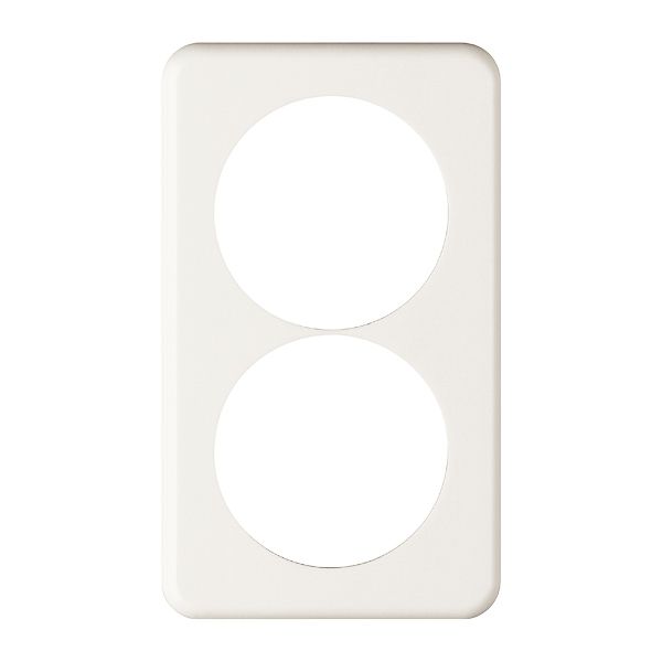 Placca di copertura I-I 2×58mm bianco