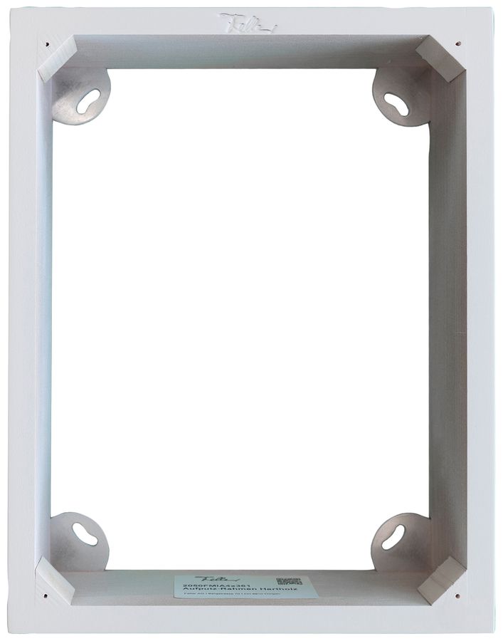 AP-Rahmen Feller EDIZIOdue 4×3 Hartholz lackiert für UP-Kombination SNAPFIX® ws