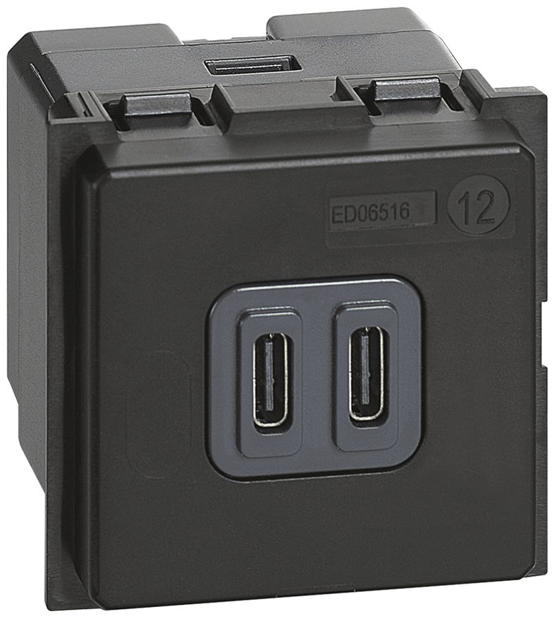 Prise de charge USB Living Now 2×type C 2 modules
